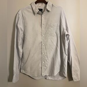 rag & bone Light Gray Casual Button Down Shirt
